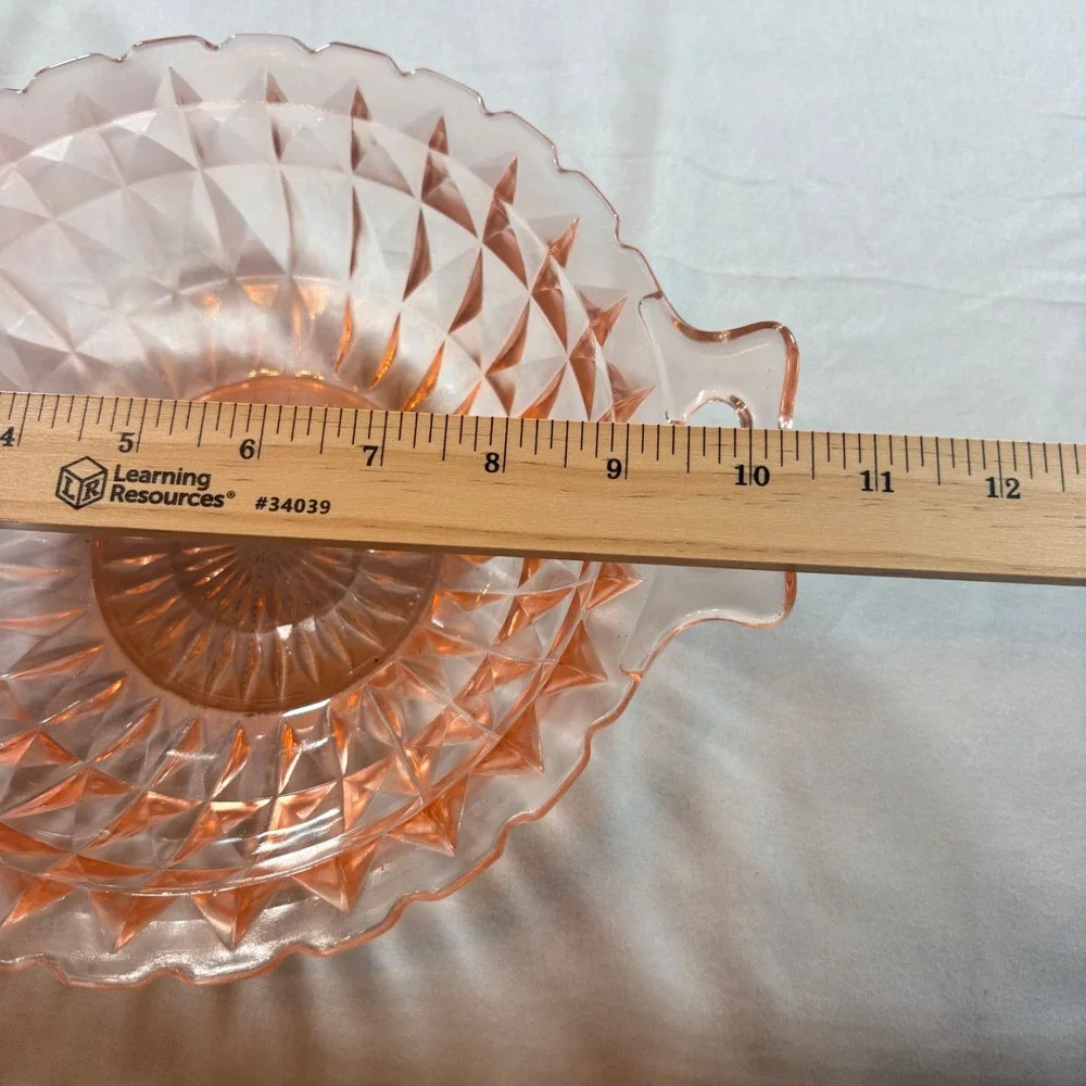 Indiana Glass Miss America Pink Depression Glass Serving Bowl 10